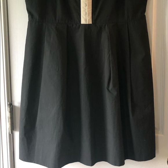 J Crew Ribbon Strap A Line Black Dress - Size 2 - Picture 3 of 10